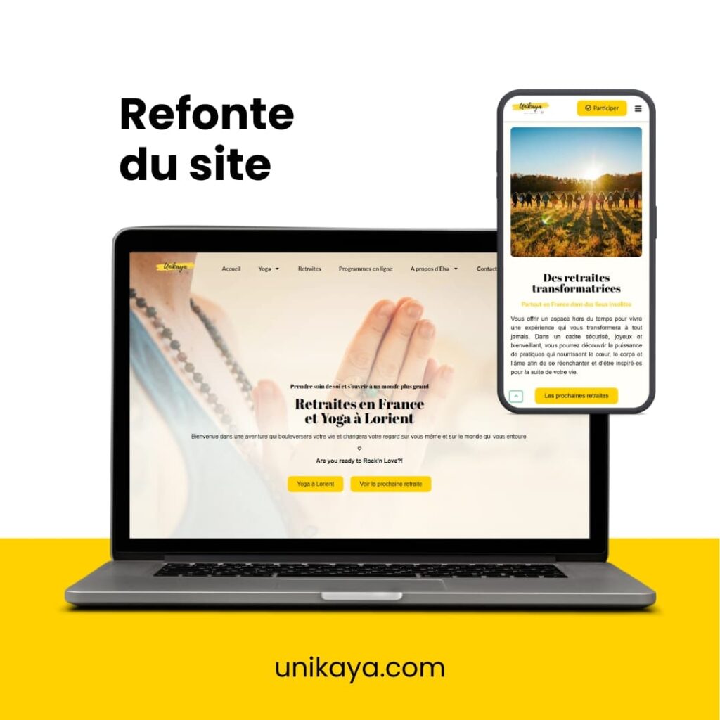 Image carrée refonte du site Unikaya Elsa Yoga